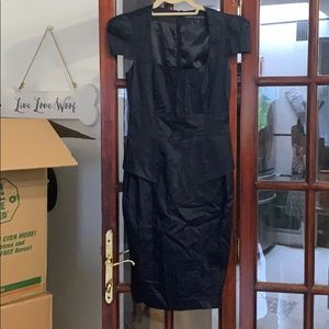 Blue formfitting dress